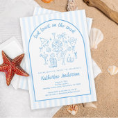 Invitation Dernier Toast Blue Mermaid Bachelorette