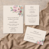 Invitation Mariage bleu lavande d'automne personnalisé (Personnalisez la collection de ce créateur indépendant. )