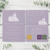 Invitation Lavender Vintage Castle Arch Wedding (Personnalisez la collection de ce créateur indépendant.)