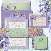 Lavender Fields Western Boho Faire-part de mariage