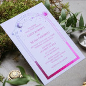 Lavendel Roze Hemelse Trouwceremonie Programma