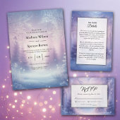 Minimaal elegant Lila Paarse retouradres Etiket