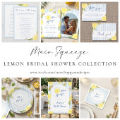 Invitation Elle a trouvé sa douche nuptiale au citron