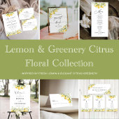 Citrus Lemon All in One Wedding Uitnodiging