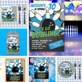 Invitation Let’s Go Bowling!  Fun Bowling-Style Birthday Kids