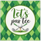 Invitation Golf Faisons Par Tee pour la fête des golfeurs
