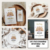 Sticker Rond Let’s Party Groundhog 5th Birthday – Fun Kids