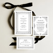 Sticker Rond Mariage Élégant Monogramme