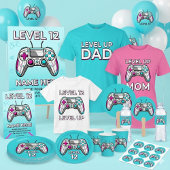 Invitation Gamer Level up Video Game Birthday Invite