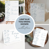 Invitation Carton d'invitation de douche de mariée en toile d