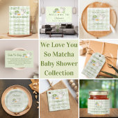 Étiquette Pour Bouteilles De Vin Matcha Thème Vert En vichy Baby shower Plaid