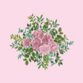 Peine rose pâle et programmes de mariage floral Ro