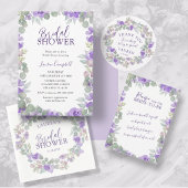 Étiquettes Cadeau Faveur florale violette Boho