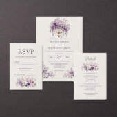 Invitation Lilac Garden Lantern Romance Save the Date (Personnalisez la collection de ce créateur indépendant.)