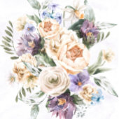 Invitation Purple Peony Fleurs sauvages Russe Engagement Part