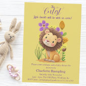 Invitation Baby shower Lion Cub