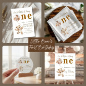 Teddy Bear First Birthday Photo Spandoek