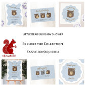 Little Beer Cub Baby shower Book Request Informatiekaartje