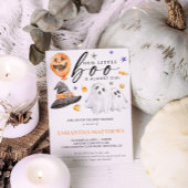 Ons kleine boe is een Halloween Baby shower Spandoek