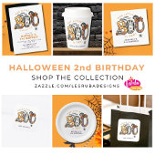 Serviette En Papier Little Boo est deux Halloween 2e Anniversaire