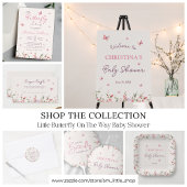 Serviette En Papier Petit Baby shower d'aquarelle papillon