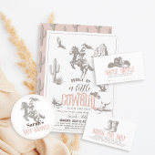 Serviette En Papier Petite fille Baby shower Western rose fille