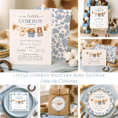 Serviette En Papier Little Cowboy Western Baby Shower