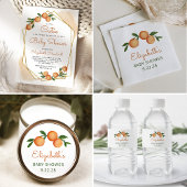 Invitation Baby shower d'agrumes de Little Cutie orange