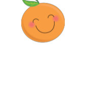 Assiettes En Carton Baby shower Tangerine de Little Cutie