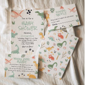 Étiquette Petit Dino Dans La Façon Dinosaur Baby shower