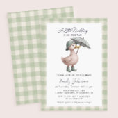 Serviette En Papier Little Duckling Green Gender Neutral Baby Shower