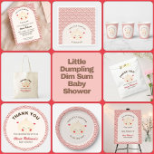 Little Dumpling Dim Sum Baby shower Informatiekaartje