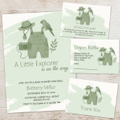 Serviette En Papier Little Explorer Is On The Way Baby Shower