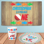 Serviette En Papier O-Fish-Ally Une pêche 1er anniversaire