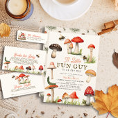 Little Fun Guy Mushroom Bee Luier Raffle Ticket Informatiekaartje