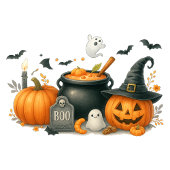 Schattigee pompoen genderneutraal Halloween Baby s Spandoek