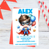 Affiche d'anniversaire de super-héros | Décoration
