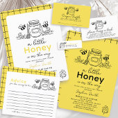 Invitation Little Honey Hand-drawn Bee Baby Shower