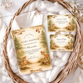 Invitation Little Hunter Woodland Deer Baby Shower