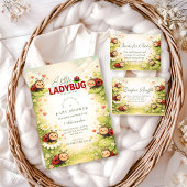 Invitation Little Ladybug Garden Celebration Baby Shower