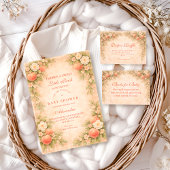 Invitation Little Peach on the Way Baby Shower