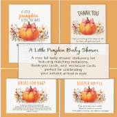 Carte D'accompagnement Petite Citrouille Fleurs d'automne Filles Livres p