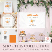 Serviette En Papier Petit Baby shower Citrouille Élégant Simple Modern