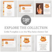 Papier Budget Little citrouille automne baby shower invit