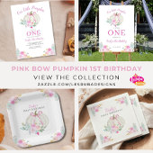 Serviette En Papier Petite Citrouille Bow Girls Premier anniversaire