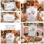 Carte D'accompagnement Baby shower de rousseur de petit Citrouille de cam