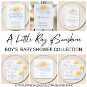 Étiquette Ray Of Sunshine Baby Shower Return Address