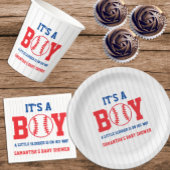 Gobelets En Papier Petit Baby shower De Baseball Slugger