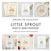 Serviette En Papier Little Sprout Gender Neutral Garden Baby Shower