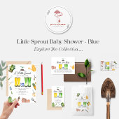 Sachets En Papier Little Sprout Blue Boots Garden Baby shower